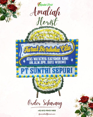 Papan Bunga Duka di Hager