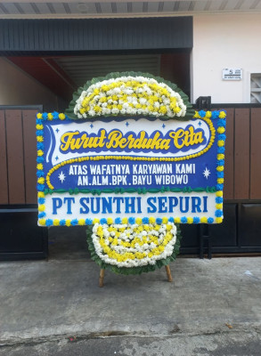Papan Bunga Duka di Hager