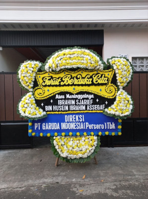 Papan Bunga Duka di Hager