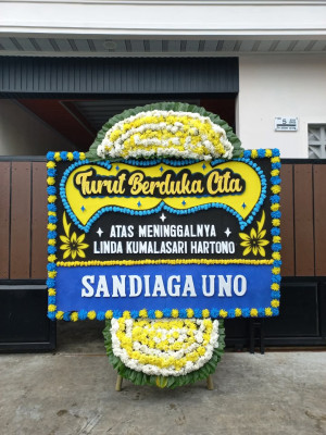 Papan Bunga Duka di Hager